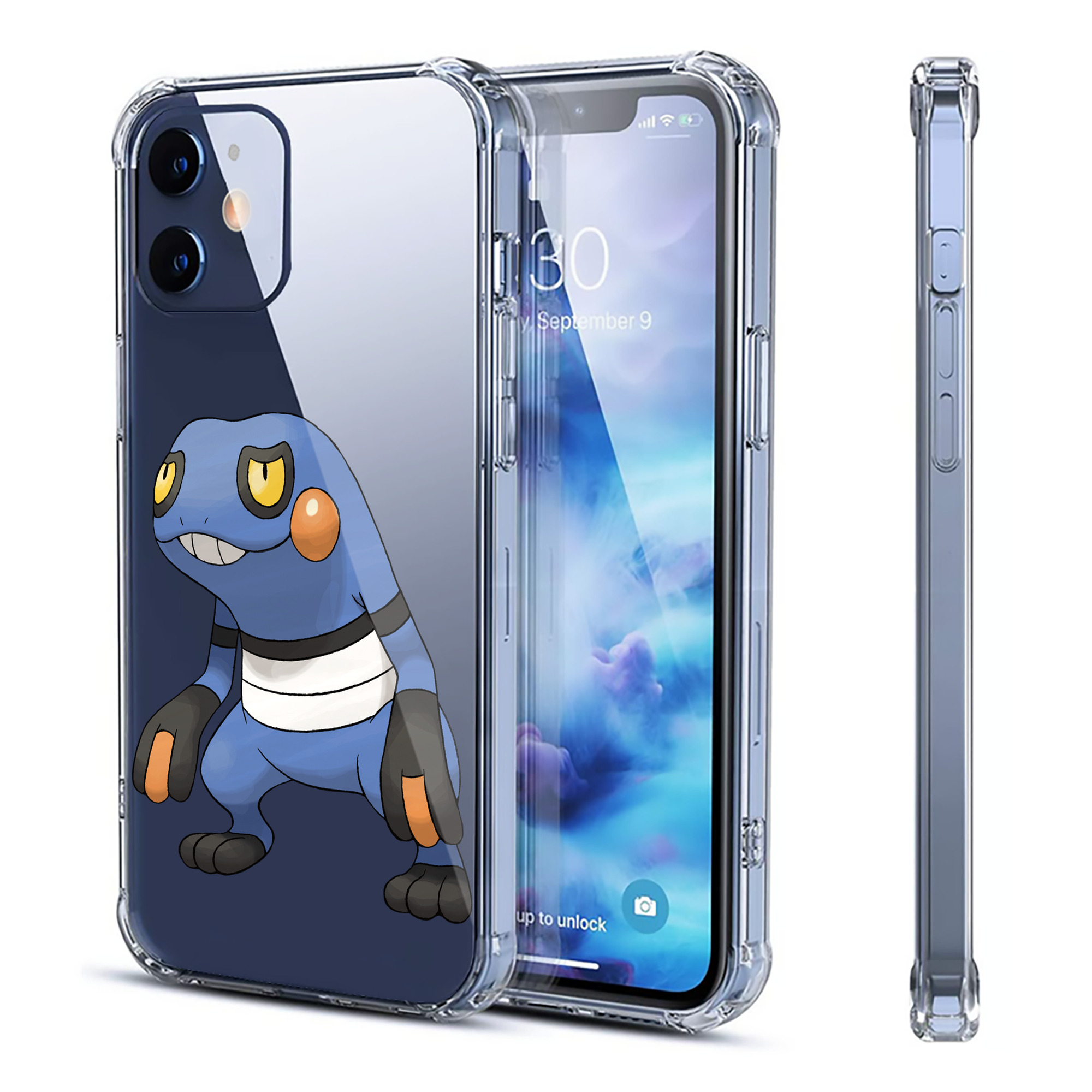 （画像用） ポケットモンスター Pokémon 【iPhone 12シリーズ対応】透明スマホケース（クリアソフトケース）